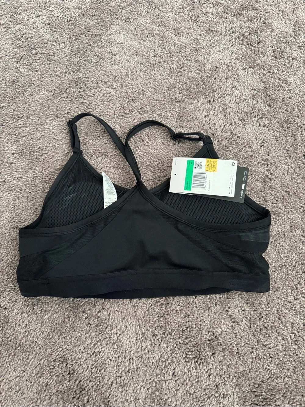 Nike Black Strappy Sports Bra